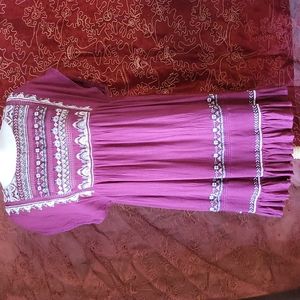 Free People Babydoll Dress Size S Plum